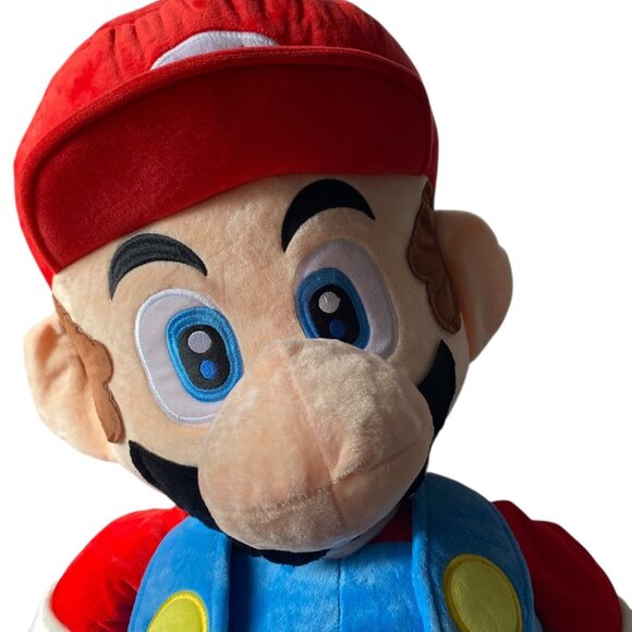 Super Mario Giant Plush Toy 2022 Nintendo Official Licensed Product 32" Red Hat - Picture 3 of 8